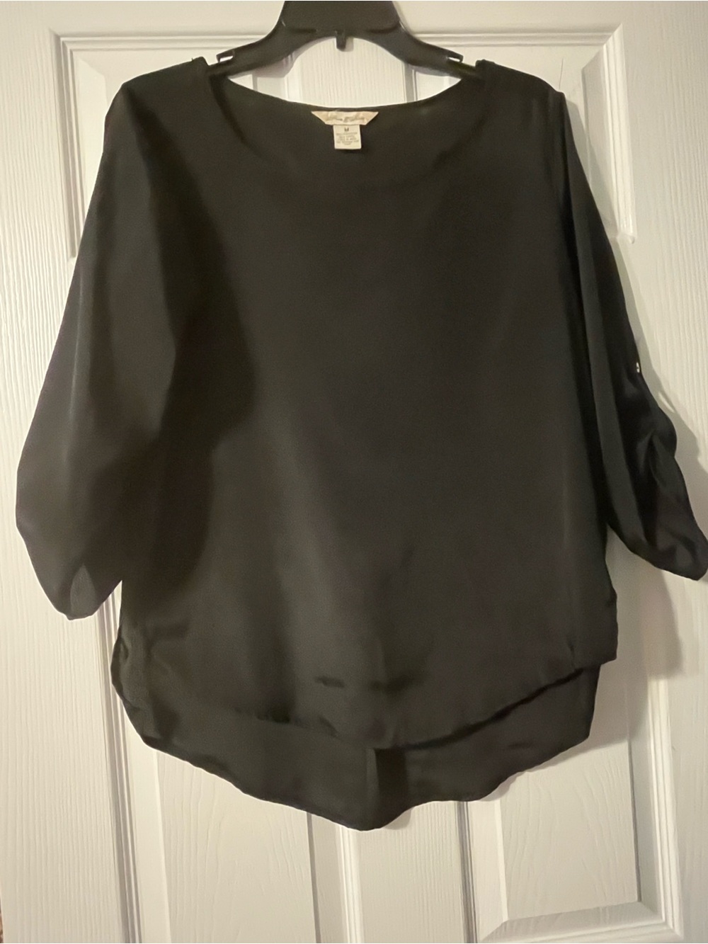 Women’s Black Dolman Sleeve Blouse - Fun and Flirt